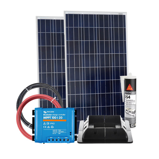 Zonnepaneel set 2x 185W 12V Monokristallijn - Victron Energy