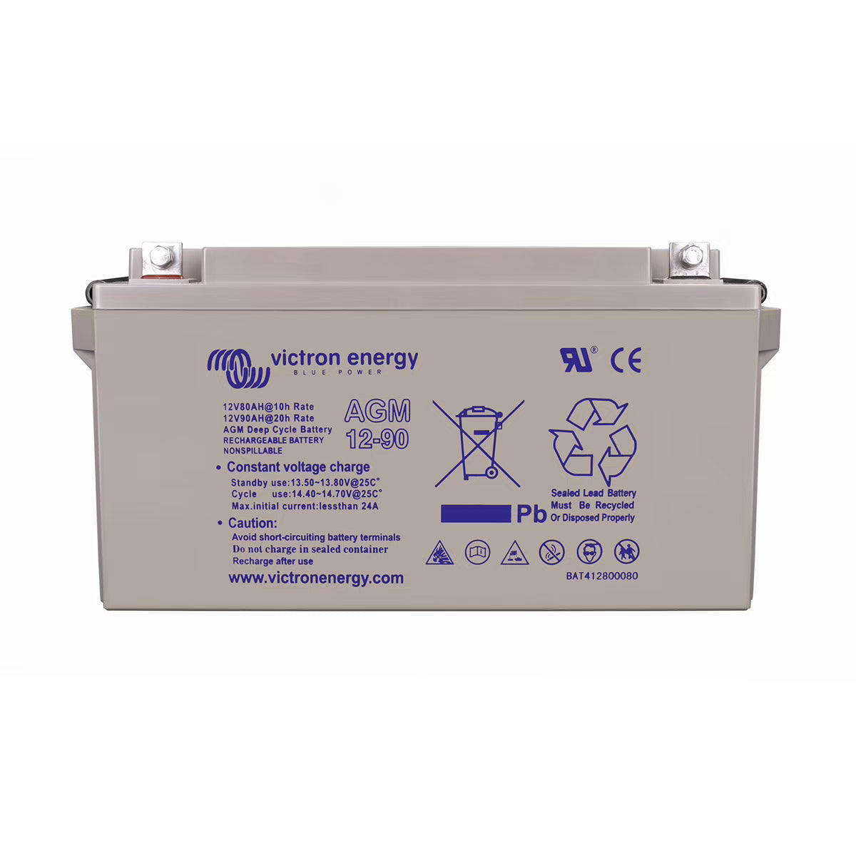 Accu 90Ah AGM M6 Deep cycle - Victron Energy
