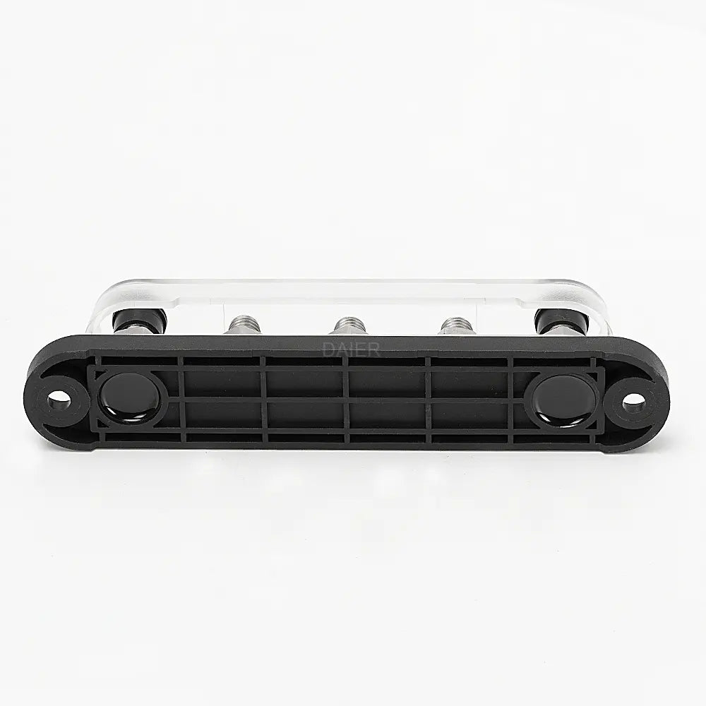 Stroomverdeler Set 150A — 5× M8 Busbar Rood + Zwart (12–48V DC)