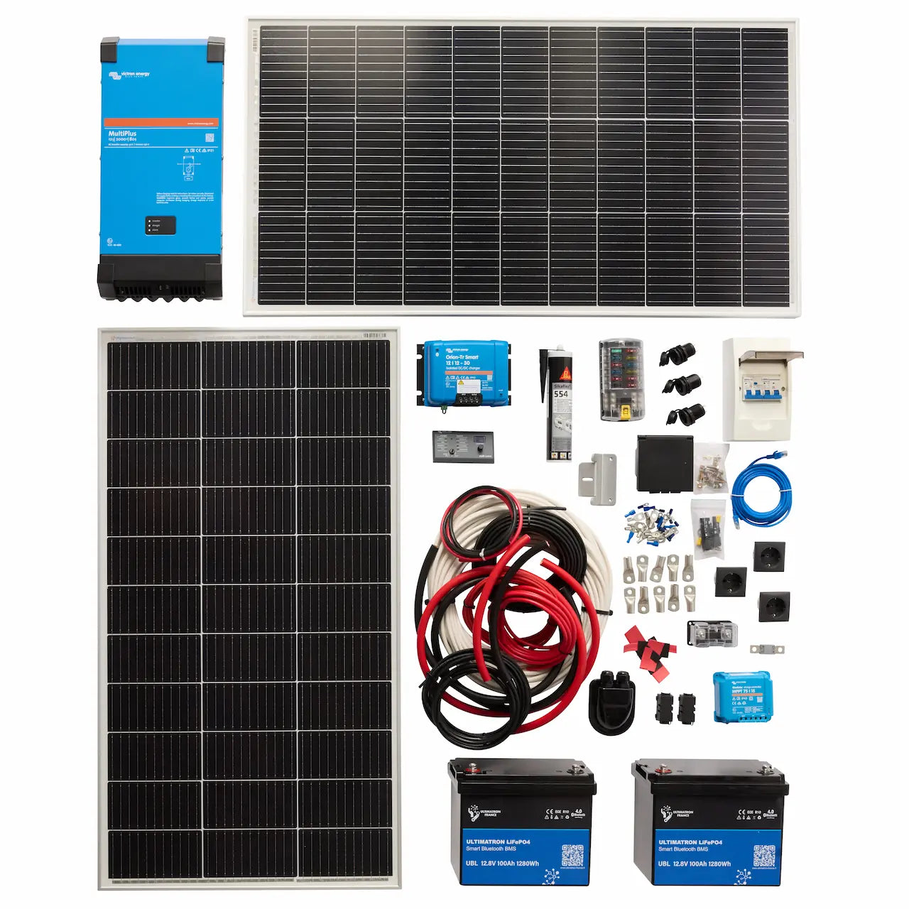 Zelfbouw camper elektra onderdelen pakket