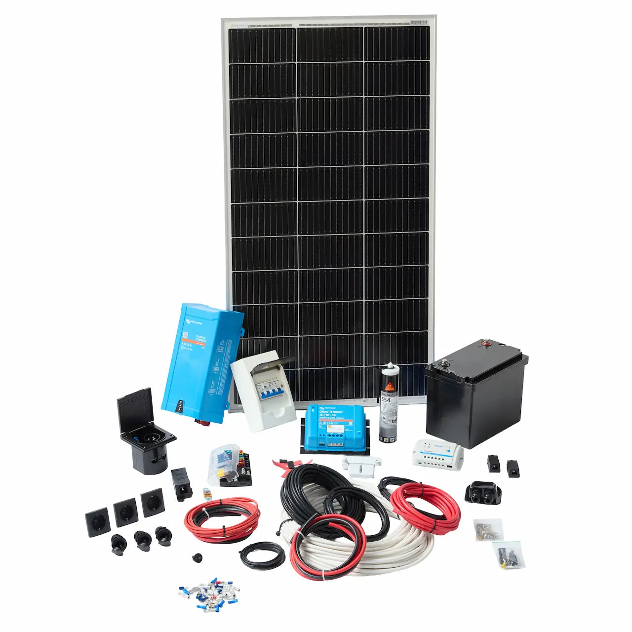 Zelfbouw camper elektra onderdelen pakket