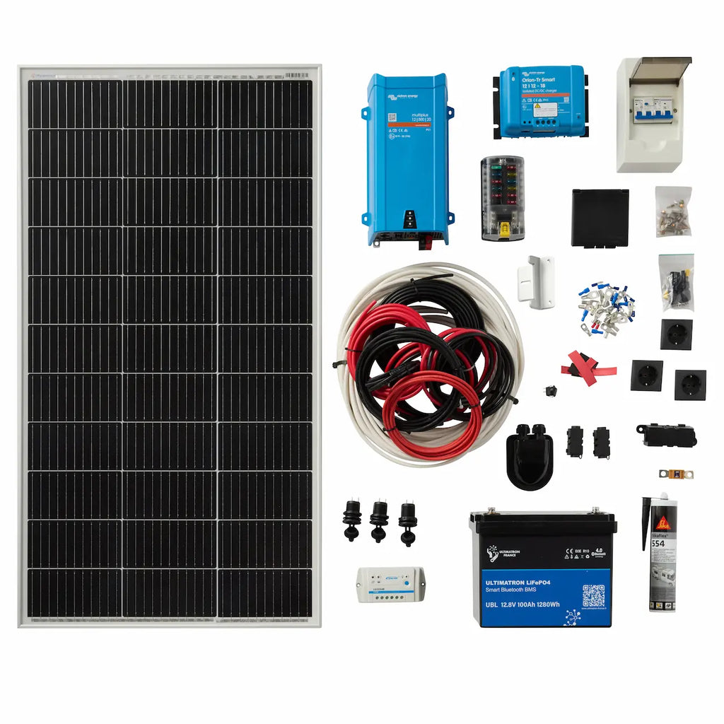 Zelfbouw camper elektra onderdelen pakket