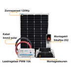 Zonnepaneel set 120W 12V monokristallijn