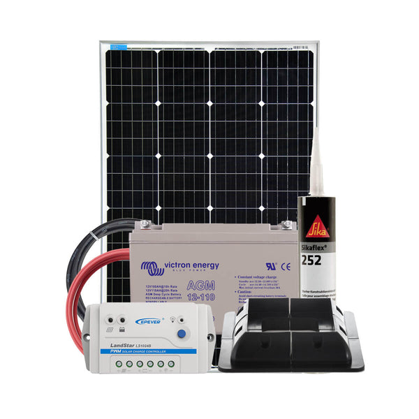 Zonnepaneelset 10 W - zonne-laadregelaar 10 A-100 A, polykristallijne Zonnepaneelset 10 W - zonne-laadregelaar 10 A-100 A, polykristallijne